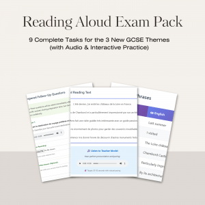 GCSE French Reading Aloud Pack